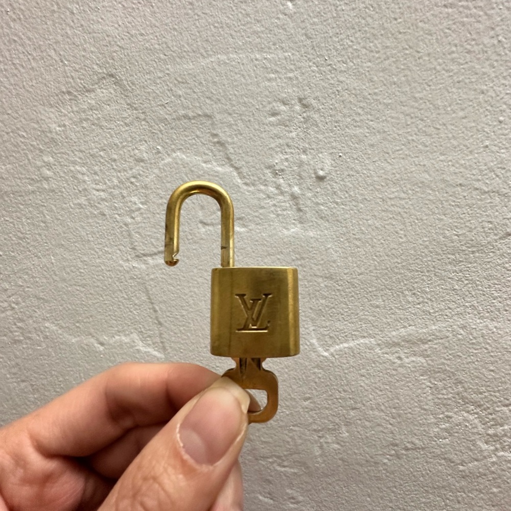 Louis Vuitton Gold Lock and Key